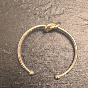 Gold Knot Bangle Bracelet